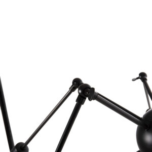 ΦΩΤΙΣΤΙΚΟ ΟΡΟΦΗΣ 12-ΦΩΤΟ ΜΑΥΡΟΙ ΜΕΤΑΛΛΙΚΟΙ ΑΡΘΡΩΤΟΙ ΒΡΑΧΙΟΝΕΣ Φ92x120Υεκ