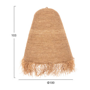 ΦΩΤΙΣΤΙΚΟ ΟΡΟΦΗΣ ΚΡΕΜΑΣΤΟ RATTAN ΣΕ ΦΥΣΙΚΟ Φ100x100-103Υεκ.