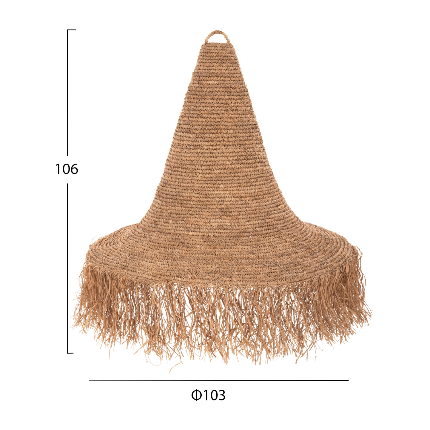 ΦΩΤΙΣΤΙΚΟ ΟΡΟΦΗΣ ΚΡΕΜΑΣΤΟ RATTAN ΣΕ ΦΥΣΙΚΟ Φ103x84,5-106Yεκ.