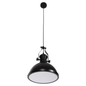 ΦΩΤΙΣΤΙΚΟ ΟΡΟΦΗΣ ΚΡΕΜΑΣΤΟ ΜΑΥΡΟ ΜΕΤΑΛΛΟ-ΛΕΥΚΟ ΓΥΑΛΙ 30,5x30,5x118Υεκ