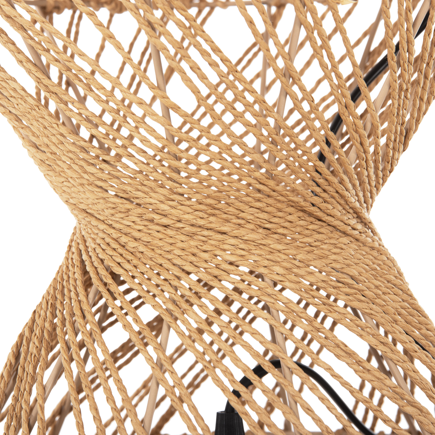 ΦΩΤΙΣΤΙΚΟ ΟΡΟΦΗΣ ΚΡΕΜΑΣΤΟ ΚΥΛΙΝΔΡΙΚΟ ΑΠΟ PAPER ROPE ΜΠΕΖ-2 ΛΑΜΠΕΣ Φ25x100-160Υεκ.