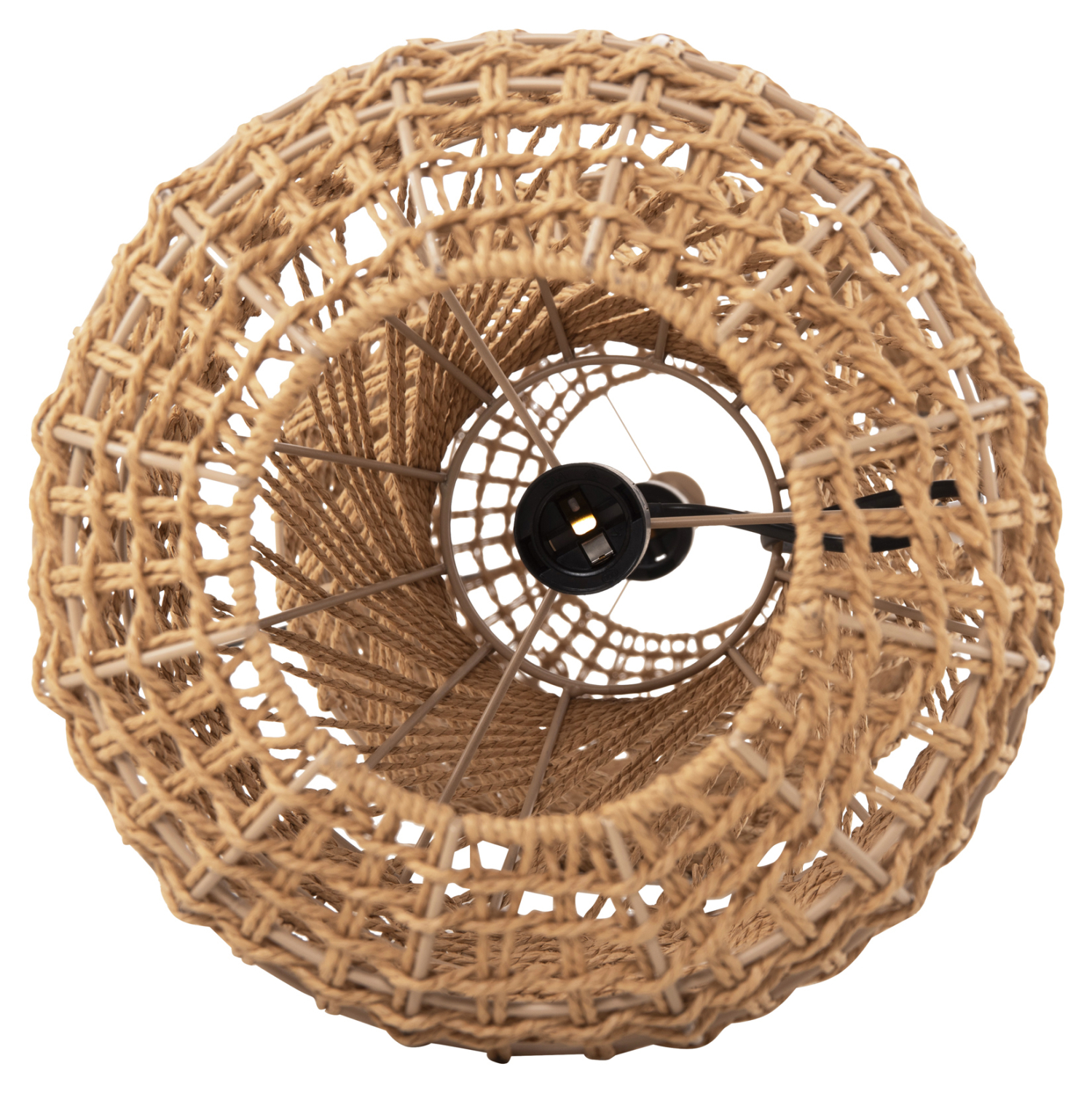 ΦΩΤΙΣΤΙΚΟ ΟΡΟΦΗΣ ΚΡΕΜΑΣΤΟ ΚΥΛΙΝΔΡΙΚΟ ΑΠΟ PAPER ROPE ΜΠΕΖ-2 ΛΑΜΠΕΣ Φ25x100-160Υεκ.