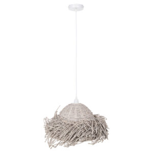 ΦΩΤΙΣΤΙΚΟ ΟΡΟΦΗΣ ΚΡΕΜΑΣΤΟ SEAGRASS ΣΕ WHITEWASH ΧΡΩΜΑ Φ50x25-135Υεκ.