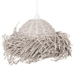ΦΩΤΙΣΤΙΚΟ ΟΡΟΦΗΣ ΚΡΕΜΑΣΤΟ SEAGRASS ΣΕ WHITEWASH ΧΡΩΜΑ Φ50x25-135Υεκ.