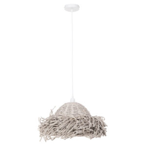 ΦΩΤΙΣΤΙΚΟ ΟΡΟΦΗΣ ΚΡΕΜΑΣΤΟ SEAGRASS ΣΕ WHITEWASH ΧΡΩΜΑ Φ50x25-135Υεκ.