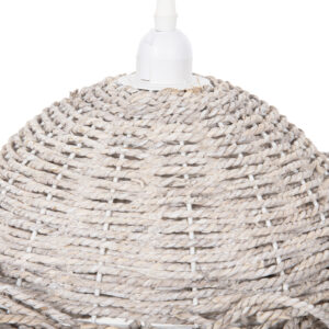 ΦΩΤΙΣΤΙΚΟ ΟΡΟΦΗΣ ΚΡΕΜΑΣΤΟ SEAGRASS ΣΕ WHITEWASH ΧΡΩΜΑ Φ50x25-135Υεκ.