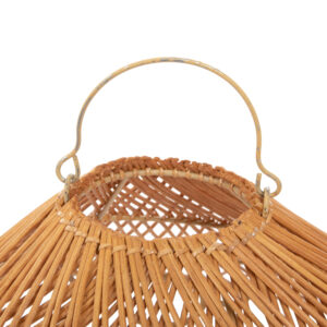 ΦΩΤΙΣΤΙΚΟ ΟΡΟΦΗΣ ΚΡΕΜΑΣΤΟ RATTAN ΣΕ ΜΠΕΖ ΤΗΣ ΑΜΜΟΥ ΧΡΩΜΑ Φ58,5x31Yεκ
