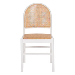 ΚΑΡΕΚΛΑ ΑΠΟ ΟΞΙΑ ΣΕ ΛΕΥΚΟ-RATTAN ΜΠΕΖ 43x50x87Yεκ.