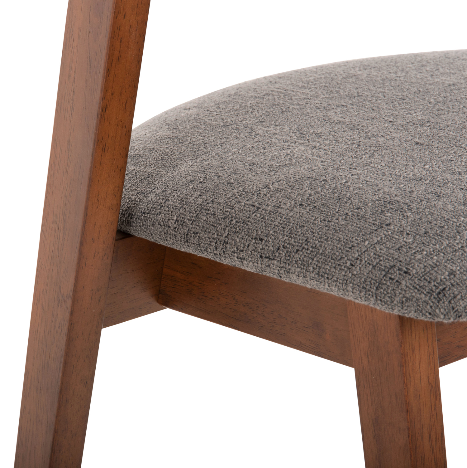 ΚΑΡΕΚΛΑ RUBBERWOOD ΣΕ ΚΑΡΥΔΙ-ΥΦΑΣΜΑ ΓΚΡΙ 59x59x83Yεκ.