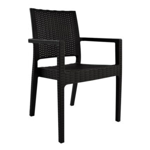 ΚΑΡΕΚΛΑ ΜΕ ΜΠΡΑΤΣΑ DARK 57x55,5x89 εκ.