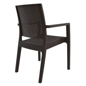 ΚΑΡΕΚΛΑ ΜΕ ΜΠΡΑΤΣΑ ΠΟΛΥΠΡΟΠΥΛΕΝΙΟΥ DARK GREY 57x55,5x89 εκ.