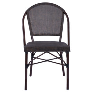 ΚΑΡΕΚΛΑ ΜΕΤΑΛΛΙΚΗ BAMBOO ΚΑΦΕ 54x62x89 εκ.