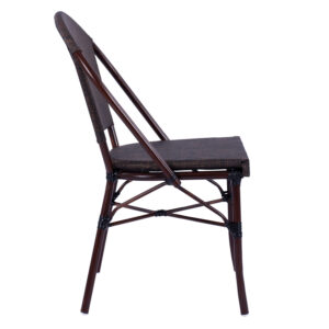 ΚΑΡΕΚΛΑ ΜΕΤΑΛΛΙΚΗ BAMBOO ΚΑΦΕ 54x62x89 εκ.