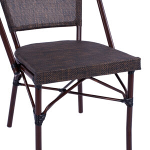 ΚΑΡΕΚΛΑ ΜΕΤΑΛΛΙΚΗ BAMBOO ΚΑΦΕ 54x62x89 εκ.