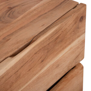 ΚΟΜΟΔΙΝΟ ΜΕ 2 ΣΥΡΤΑΡΙΑ ΜΑΣΙΦ ΞΥΛΟ ΑΚΑΚΙΑΣ-ΜΕΤΑΛΛΟ 45x35x56Yεκ.