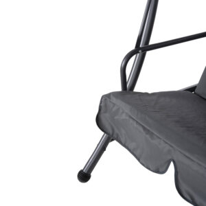 ΚΟΥΝΙΑ-ΚΡΕΒΑΤΙ 3ΘΕΣΙΑ ΜΕ ΣΚΙΑΣΤΡΟ ΜΕΤΑΛΛΟ&ΥΦΑΣΜΑ ΓΚΡΙ 200x120x164Υεκ.