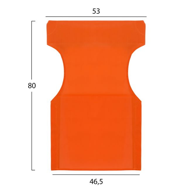ΜΑΞΙΛΑΡΙ TEXTILENE 600gr/m2 2X1 ΠΟΡΤΟΚΑΛΙ ΓΙΑ ΠΟΛΥΘΡΟΝΑ ΣΚΗΝ. 46.5Χ53Χ80Υεκ.