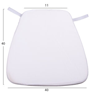 ΜΑΞΙΛΑΡΙ ΜΕ ΥΦΑΣΜΑ WATER REPELLENT ΛΕΥΚΟ 38,5x37Χ2.5Υεκ.