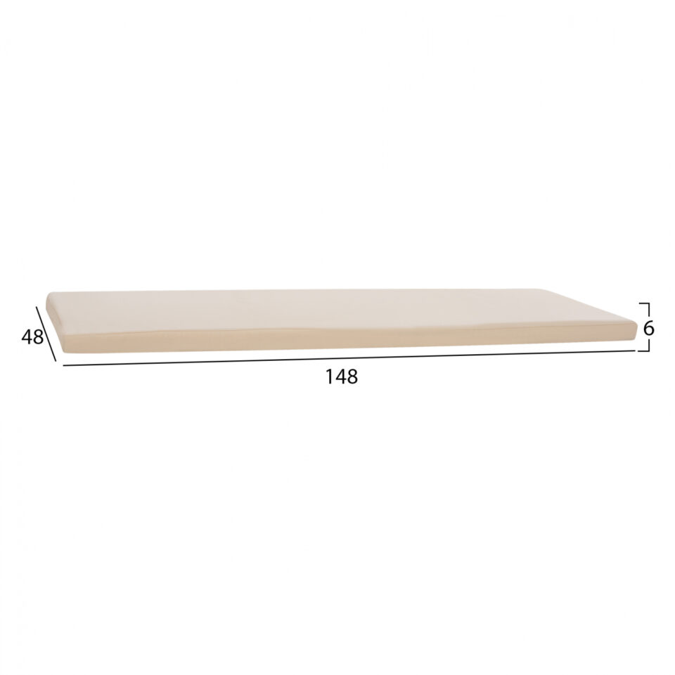ΜΑΞΙΛΑΡΙ ΓΙΑ ΠΑΓΚΑΚΙ POLYESTER ΜΠΕΖ 148x48x6εκ.