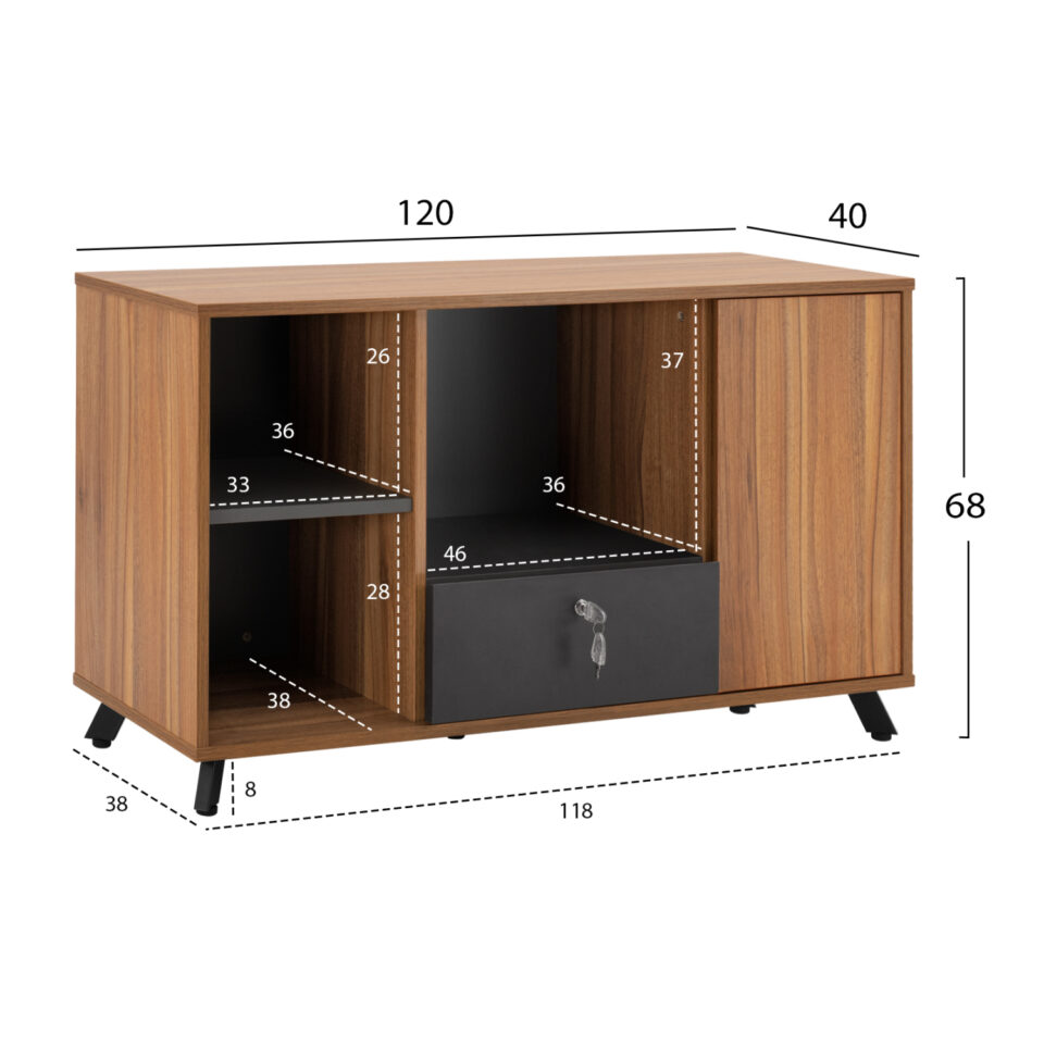 ΝΤΟΥΛΑΠΙ ΕΠΑΓΓΕΛΜΑΤΙΚΟ ΓΡΑΦΕΙΟΥ 120X40X68Y εκ.