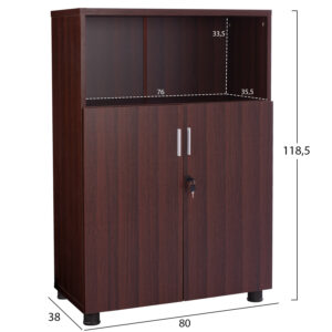 ΝΤΟΥΛΑΠΙ ΓΡΑΦΕΙΟΥ ΕΠΑΓΓΕΛΜΑΤΙΚΟ WENGE 80x38x118,5