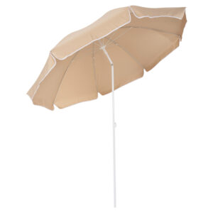 ΟΜΠΡΕΛΑ ΘΑΛΑΣΣΗΣ ME 8 FIBERGLASS ΑΚΤΙΝΕΣ 2.20μ MOKA