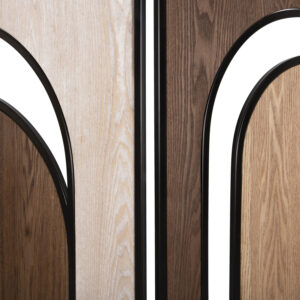 ΠΑΡΑΒΑΝ 6-ΦΥΛΛΟ ΜΟΝΗΣ ΟΨΗΣ MDF ΣΕ 4 ΧΡΩΜΑTA-ΜΑΥΡΟ ΜΕΤΑΛΛΟ 241x1,5x180Υεκ.