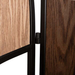 ΠΑΡΑΒΑΝ 6-ΦΥΛΛΟ ΜΟΝΗΣ ΟΨΗΣ MDF ΣΕ 4 ΧΡΩΜΑTA-ΜΑΥΡΟ ΜΕΤΑΛΛΟ 241x1,5x180Υεκ.