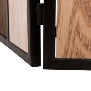 ΠΑΡΑΒΑΝ 6-ΦΥΛΛΟ ΜΟΝΗΣ ΟΨΗΣ MDF ΣΕ 4 ΧΡΩΜΑTA-ΜΑΥΡΟ ΜΕΤΑΛΛΟ 241x1,5x180Υεκ.