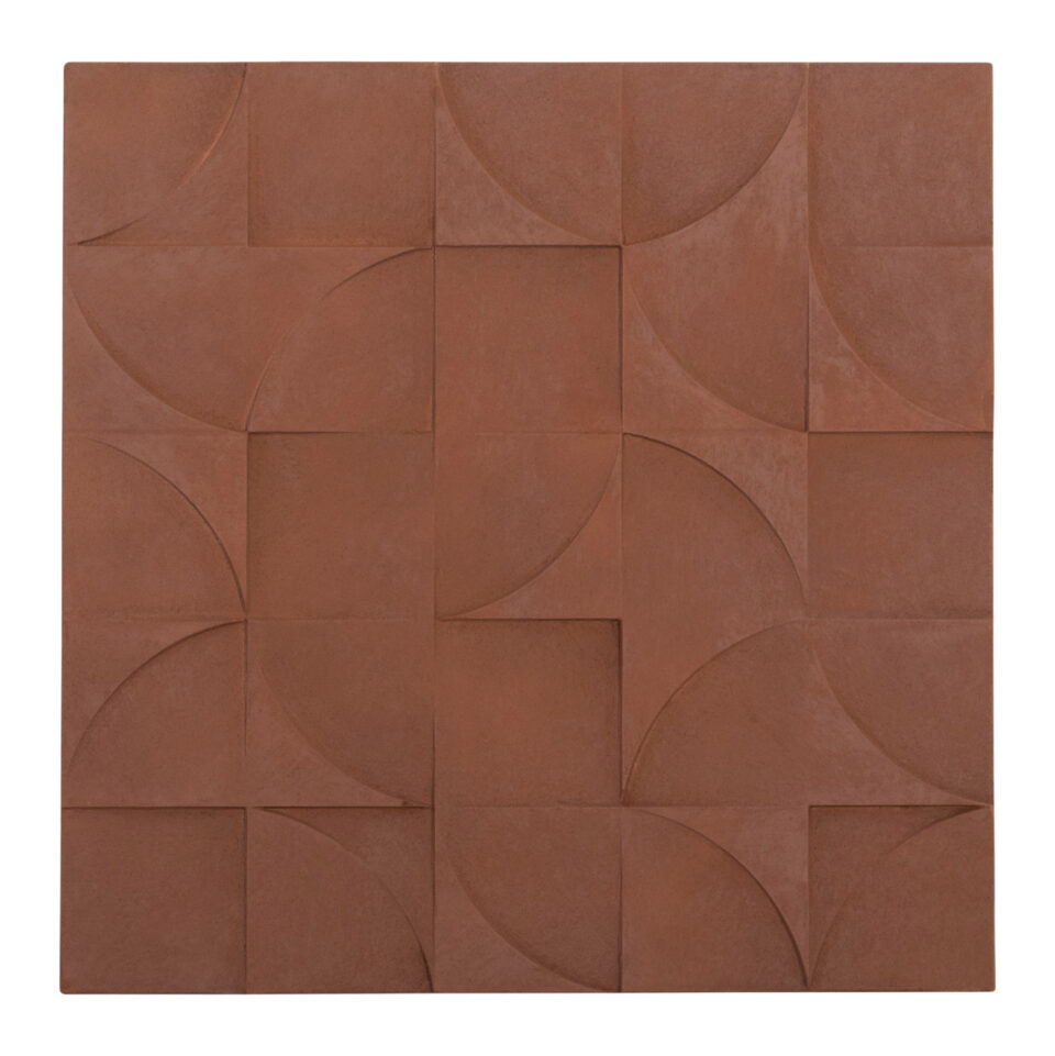 ΠΙΝΑΚΑΣ ΤΕΤΡΑΓΩΝΟΣ MDF ΣΕ ΚΑΦΕ ΧΡΩΜΑ 80x5(πάχος)x80Υεκ.