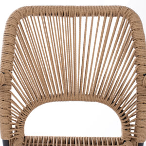 ΠΟΛΥΘΡΟΝΑ ΑΛΟΥΜΙΝΙΟY ΓΚΡΙ ΜΕ P.E.TWIST RATTAN ΜΠΕΖ 55x63x82Y εκ.