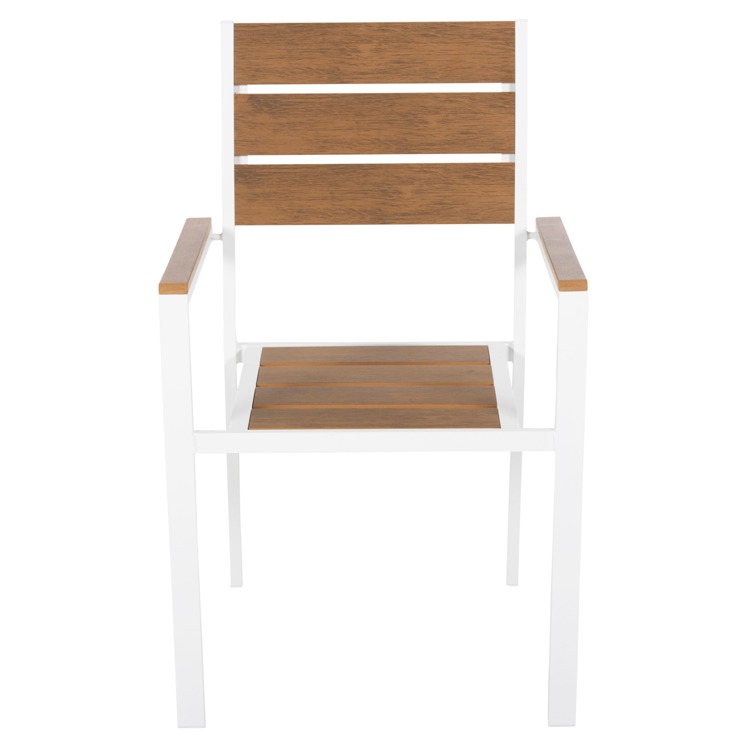 ΠΟΛΥΘΡΟΝΑ ΑΛΟΥΜΙΝΙΟΥ ΛΕΥΚΗ-POLYWOOD ΣΕ ΦΥΣΙΚΟ 55x55x86Υεκ.