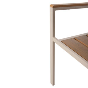 ΠΟΛΥΘΡΟΝΑ ΑΛΟΥΜΙΝΙΟΥ ΣΑΜΠΑΝΙ-POLYWOOD ΣΕ ΦΥΣΙΚΟ 55x55x86Υεκ.