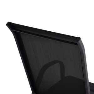 ΠΟΛΥΘΡΟΝΑ ΜΕΤΑΛΛΙΚΗ ΜΑΥΡΗ ΜΕ ΜΑΥΡΟ TEXTLINE 55x77x95Υ εκ.