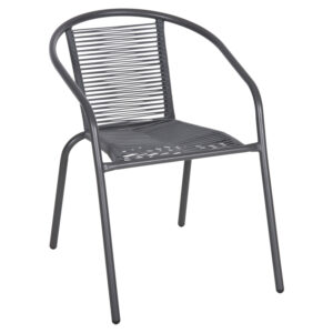 ΠΟΛΥΘΡΟΝΑ ΜΕΤΑΛΛΟ ΓΚΡΙ-ΣΥΝΘ. RATTAN ΓΚΡΙ 54x61x75Υεκ.