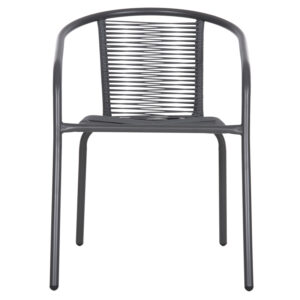 ΠΟΛΥΘΡΟΝΑ ΜΕΤΑΛΛΟ ΓΚΡΙ-ΣΥΝΘ. RATTAN ΓΚΡΙ 54x61x75Υεκ.