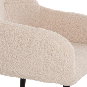 ΠΟΛΥΘΡΟΝΑ ΥΦΑΣΜΑ TEDDY ΛΕΥΚΟ-ΜΑΥΡΑ ΜΕΤΑΛΛΙΚΑ ΠΟΔΙΑ 57x55x87Yεκ.