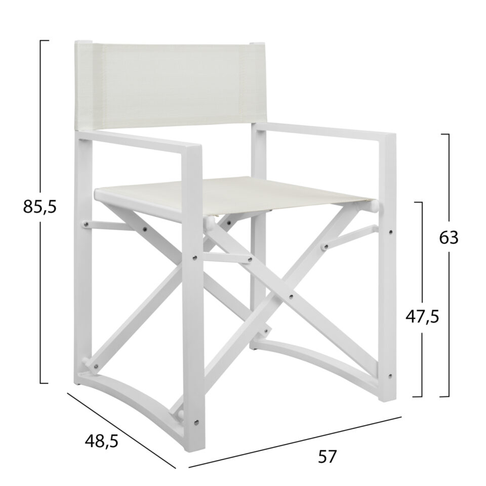 ΠΟΛΥΘΡΟΝΑ ΣΚΗΝΟΘΕΤΗ ΑΛΟΥΜΙΝΙΟΥ ΛΕΥΚΟ 57x48,5x85.5Yεκ