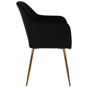 ΠΟΛΥΘΡΟΝΑΚΙ ΒΕΛΟΥΔΟ ΜΑΥΡΟ ΜΕ ΧΡΥΣΑ ΠΟΔΙΑ 55Χ60Χ83Υεκ.