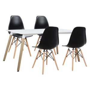 ΣΕΤ ΤΡΑΠΕΖΑΡΙΑΣ 5ΤΜΧ ΜΕ ΤΡΑΠΕΖΙ & ΚΑΡΕΚΛΑ 120x80x73 cm