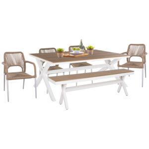 ΣΕΤ ΤΡΑΠΕΖΑΡΙΑΣ ΕΞΩΤ.ΧΩΡΟΥ 6TMX TAWNEE-ΤΡΑΠΕΖΙ-ΠΑΓΚΑΚΙ-ΠΟΛΥΘΡΟΝΕΣ & ΚΑΡΕΚΛΕΣ