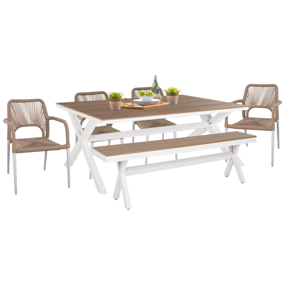 ΣΕΤ ΤΡΑΠΕΖΑΡΙΑΣ ΕΞΩΤ.ΧΩΡΟΥ 6TMX TAWNEE-ΤΡΑΠΕΖΙ-ΠΑΓΚΑΚΙ-ΠΟΛΥΘΡΟΝΕΣ & ΚΑΡΕΚΛΕΣ