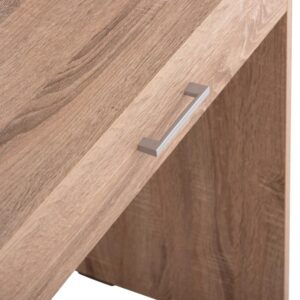 ΤΟΥΑΛΕΤΑ ΜΕ ΚΑΘΡΕΠΤΗ & ΣΚΑΜΠΟ ΜΕΛΑΜΙΝΗ SONAMA OAK 74x39x155Υεκ.