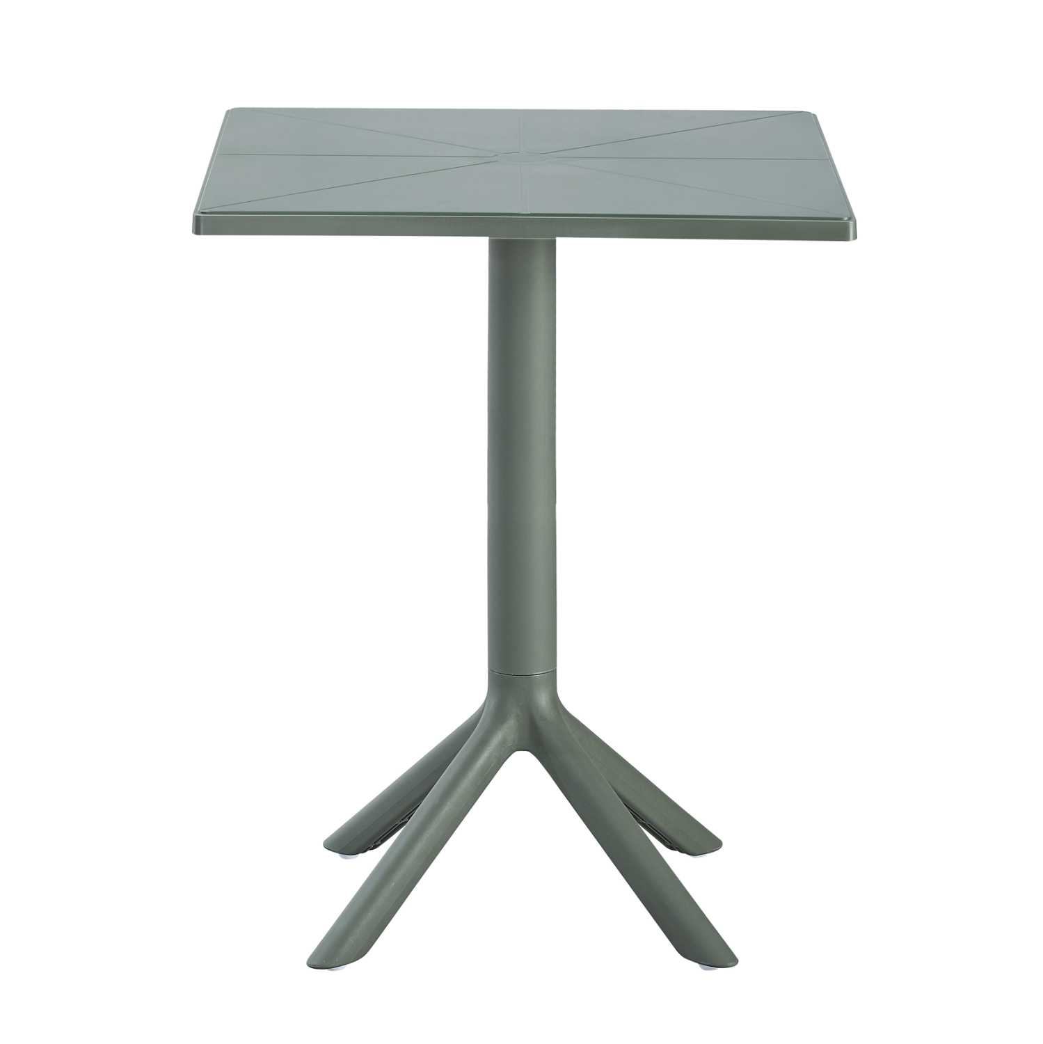 ΤΡΑΠΕΖΙ ΠΟΛΥΠΡΟΠΥΛΕΝΙΟΥ ΤΕΤΡΑΓΩΝΟ DARK OLIVE 60,5x60,5x76,5Υεκ.