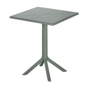 ΤΡΑΠΕΖΙ ΠΟΛΥΠΡΟΠΥΛΕΝΙΟΥ ΤΕΤΡΑΓΩΝΟ DARK OLIVE 60,5x60,5x76,5Υεκ.