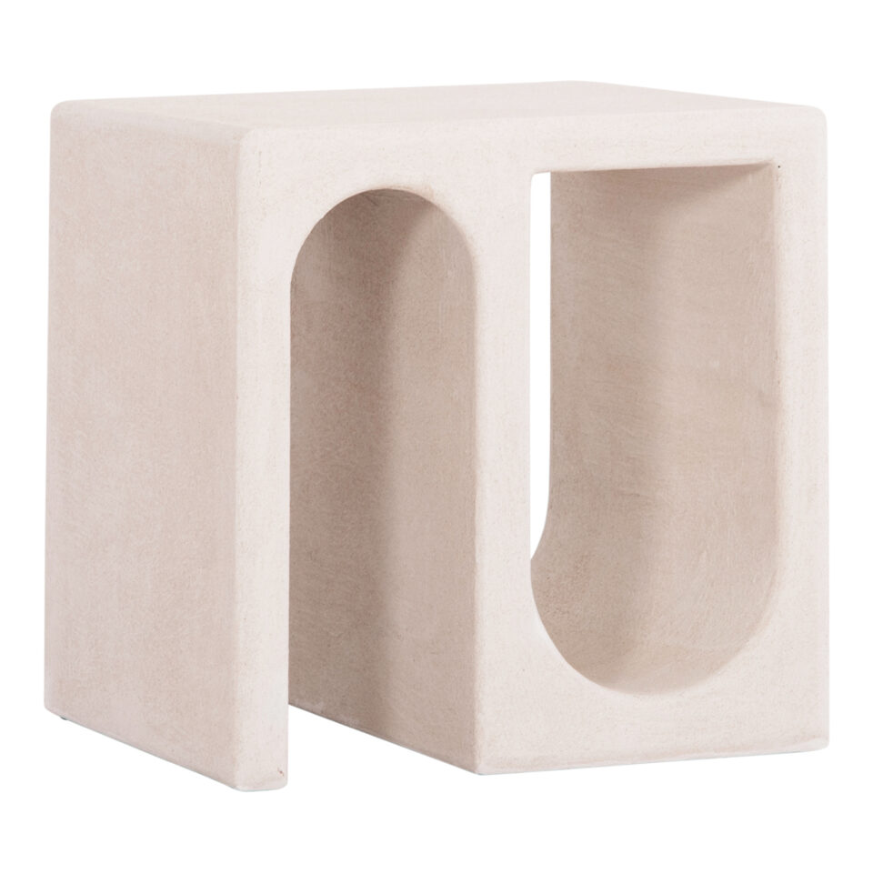 ΤΡΑΠΕΖΙ ΣΑΛΟΝΙΟΥ MDF ΣΕ ΥΠΟΛΕΥΚΟ ΧΡΩΜΑ 48x38x48,5Υεκ.