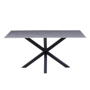 ΤΡΑΠΕΖΙ ΣΑΛΟΝΙΟΥ GREY MARBLE-ΜΑΥΡΗ ΜΕΤΑΛ.ΒΑΣΗ 120x60x45,5Yεκ.