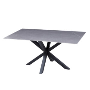 ΤΡΑΠΕΖΙ ΣΑΛΟΝΙΟΥ GREY MARBLE-ΜΑΥΡΗ ΜΕΤΑΛ.ΒΑΣΗ 120x60x45,5Yεκ.