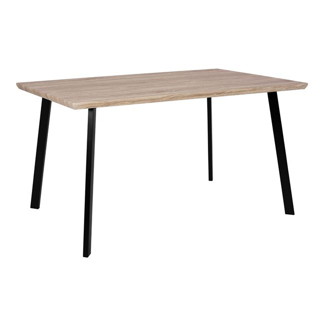 ΤΡΑΠΕΖΙ ΤΡΑΠΕΖΑΡΙΑΣ 140X80 SONAMA ΜΕ ΜΑΥΡΑ ΠΟΔΙΑ