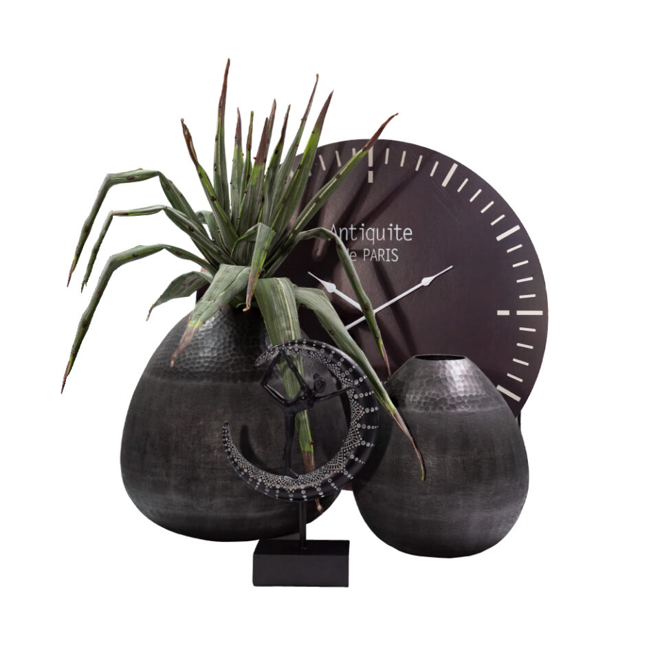 HATHA ΔΙΑΚΟΣΜΗΤΙΚΟ TOTEM 20x7x30 POLYRESIN ΜΑΥΡΟ ΛΕΥΚΟ ΞΥΛΟ